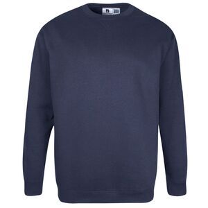Duke Mens D555 Sweat Rockford Crew Neck Kingsize Sweater / Navy